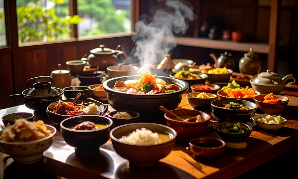 Delicious Japanese dinner